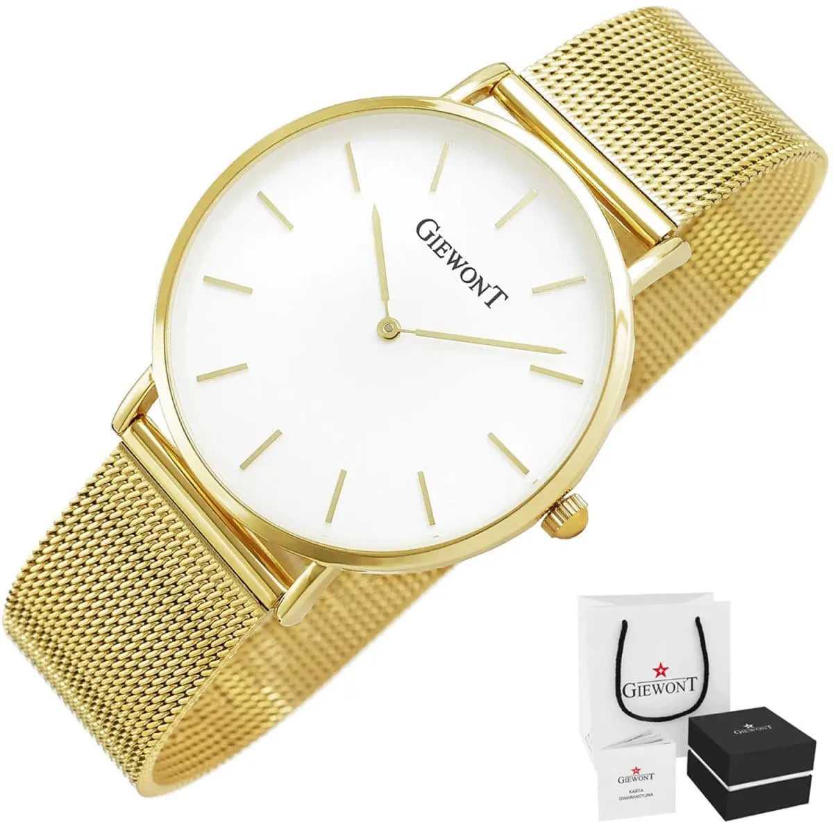 Zegarek Damski Giewont Harmony GW1970-1 Pure White/gold Effect Zegarek Damski Giewont Harmony GW1970-1 Pure White/gold Effect -  5904665272503