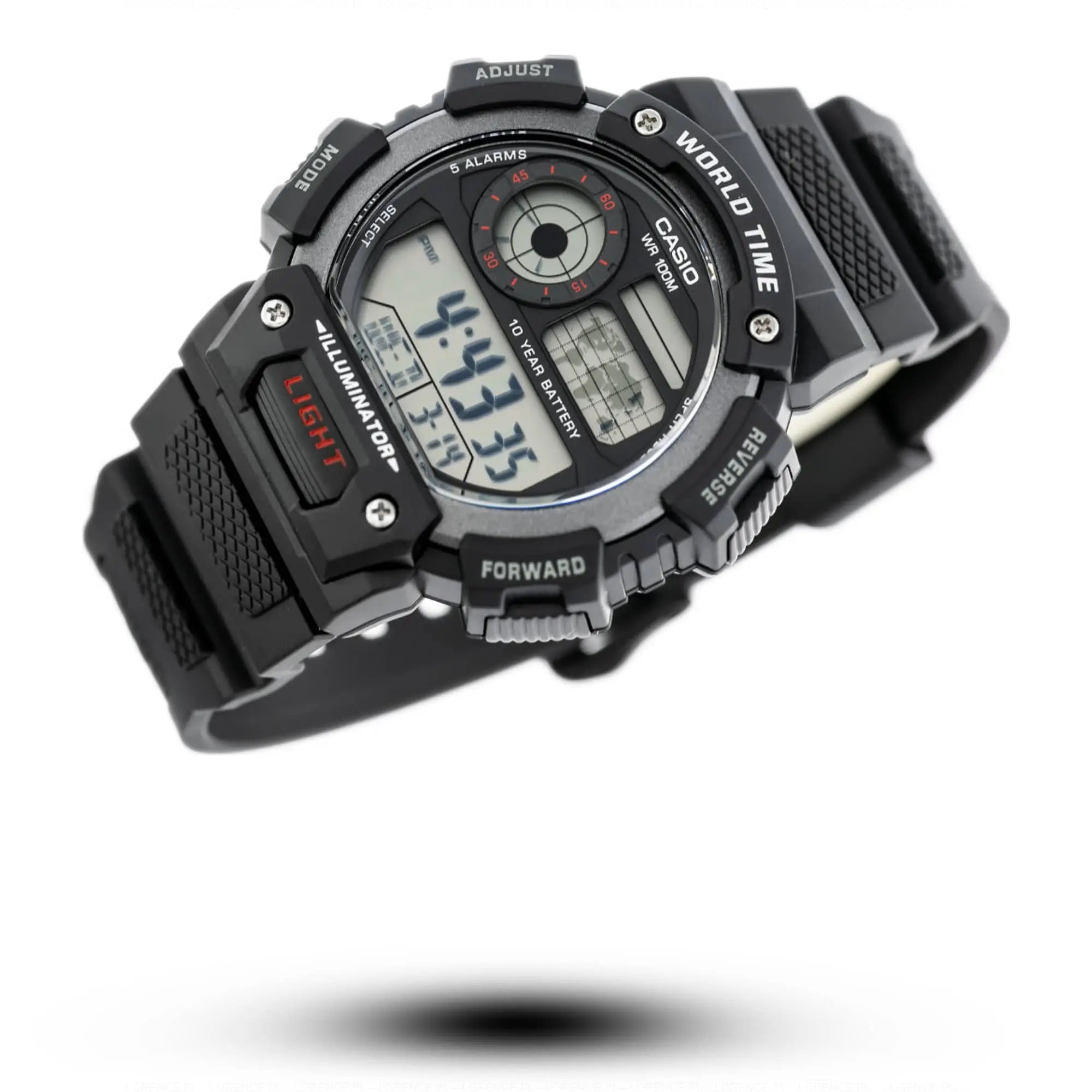 Zegarek Męski Casio AE-1400WH-1AVDF Zegarek Męski Casio AE-1400WH-1AVDF - Lorence 4549526175589