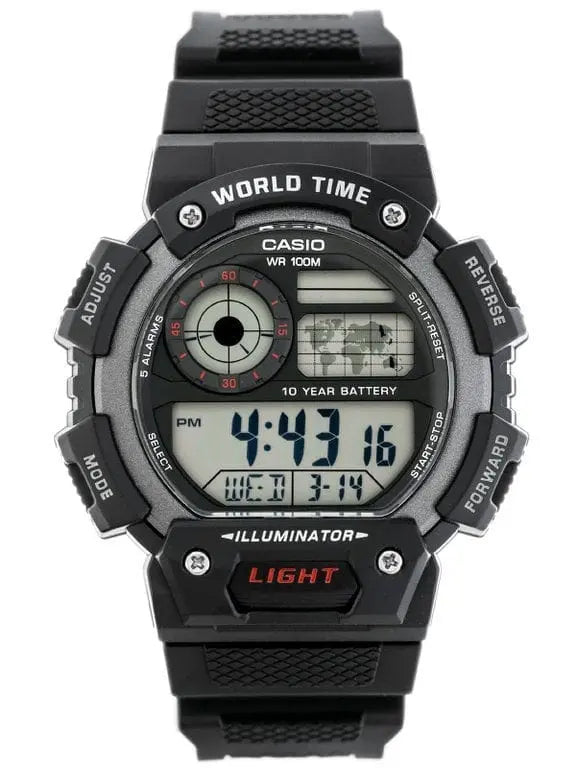Zegarek Męski Casio AE-1400WH-1AVDF Zegarek Męski Casio AE-1400WH-1AVDF - Lorence 4549526175589