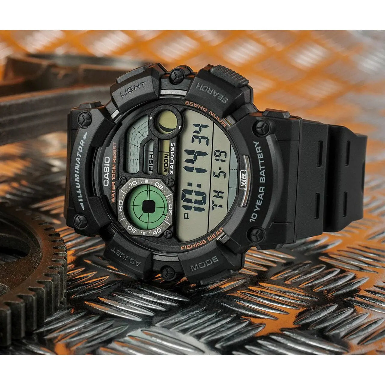 Zegarek Męski Casio Digital Moonphase  WS-1500H-1A Zegarek Męski Casio Digital Moonphase  WS-1500H-1A - Lorence 4549526341946