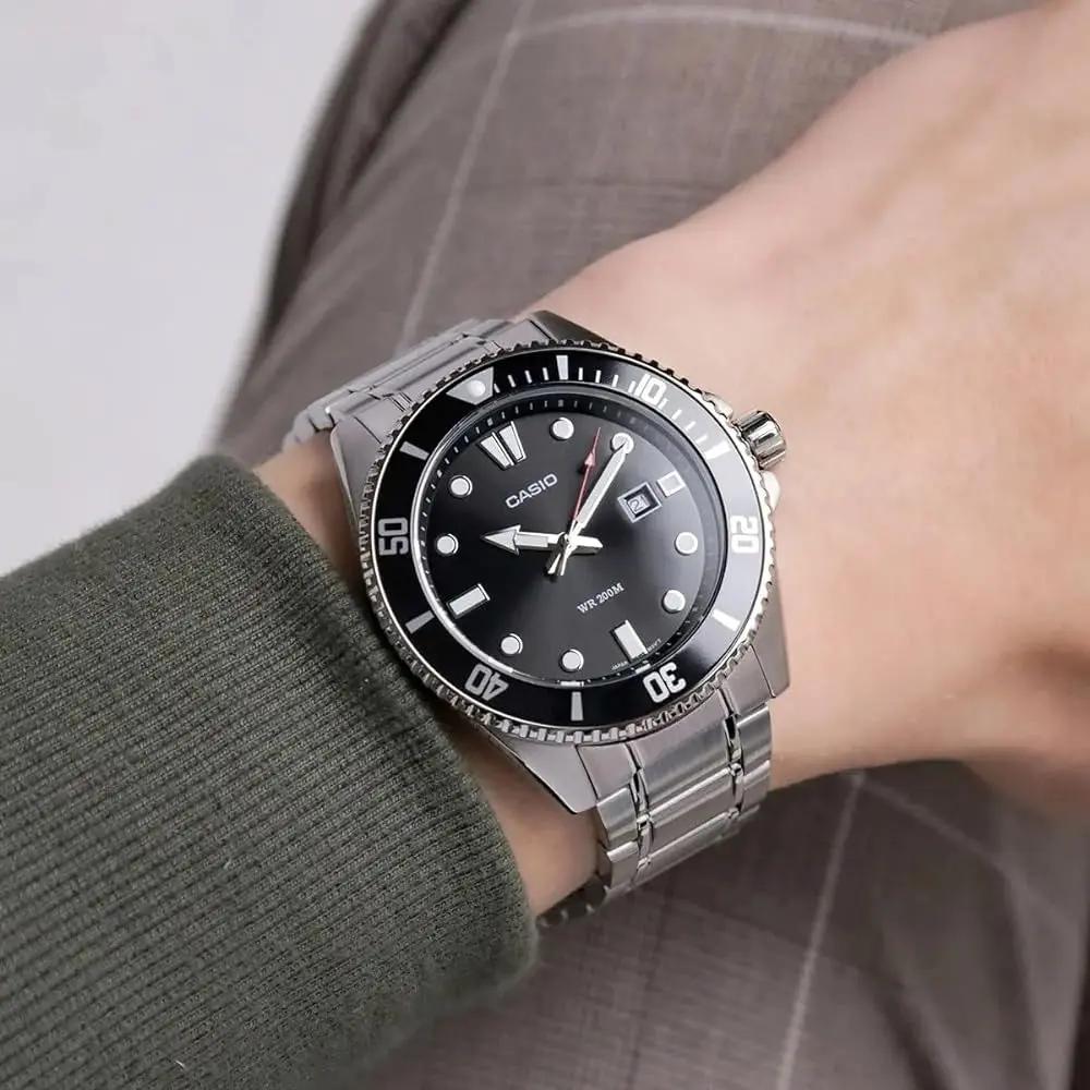 Zegarek Męski Casio MDV-107D-1A1 WR200 + BOX Zegarek Męski Casio MDV-107D-1A1 WR200 + BOX - Lorence 4549526358883