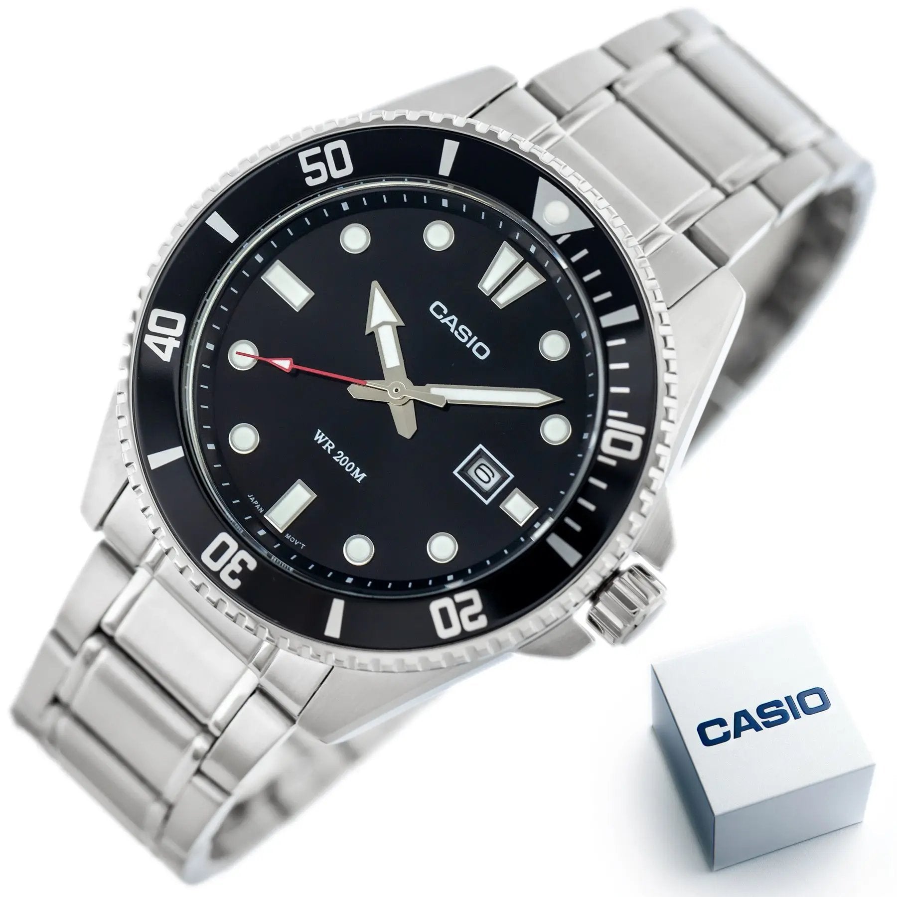 Zegarek Męski Casio MDV-107D-1A1 WR200 + BOX Zegarek Męski Casio MDV-107D-1A1 WR200 + BOX - Lorence 4549526358883