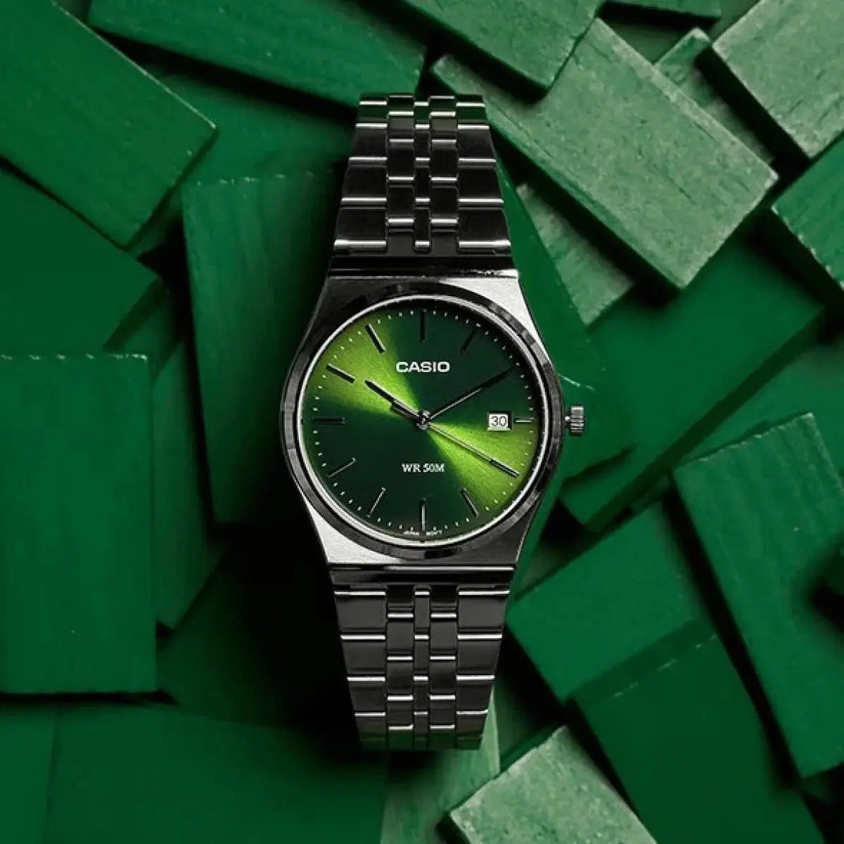 Zegarek Męski Casio MTP-B145D-3A  + BOX (zd230b) Zegarek Męski Casio MTP-B145D-3A  + BOX (zd230b) - Lorence 4549526371370
