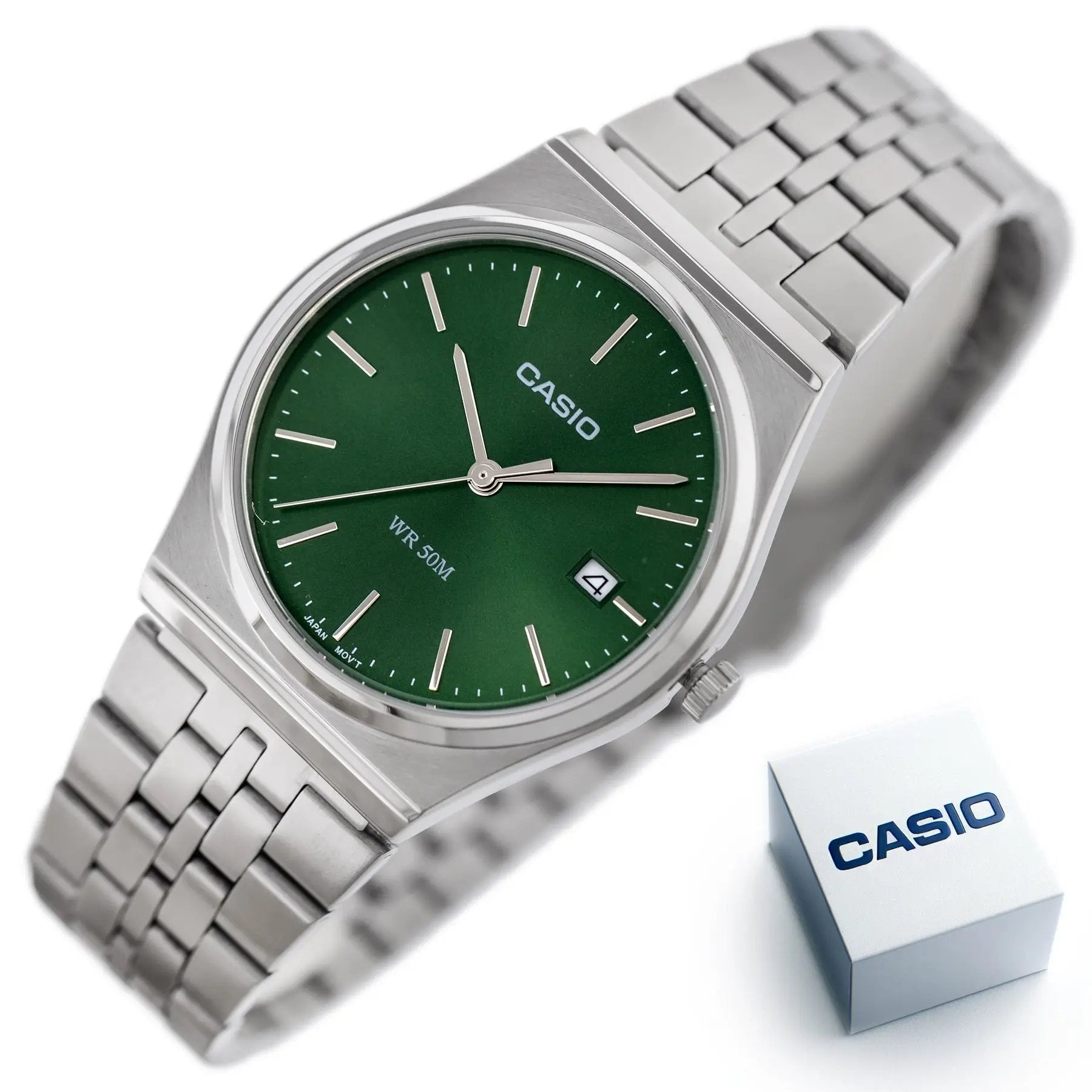 Zegarek Męski Casio MTP-B145D-3A  + BOX (zd230b) Zegarek Męski Casio MTP-B145D-3A  + BOX (zd230b) - Lorence 4549526371370