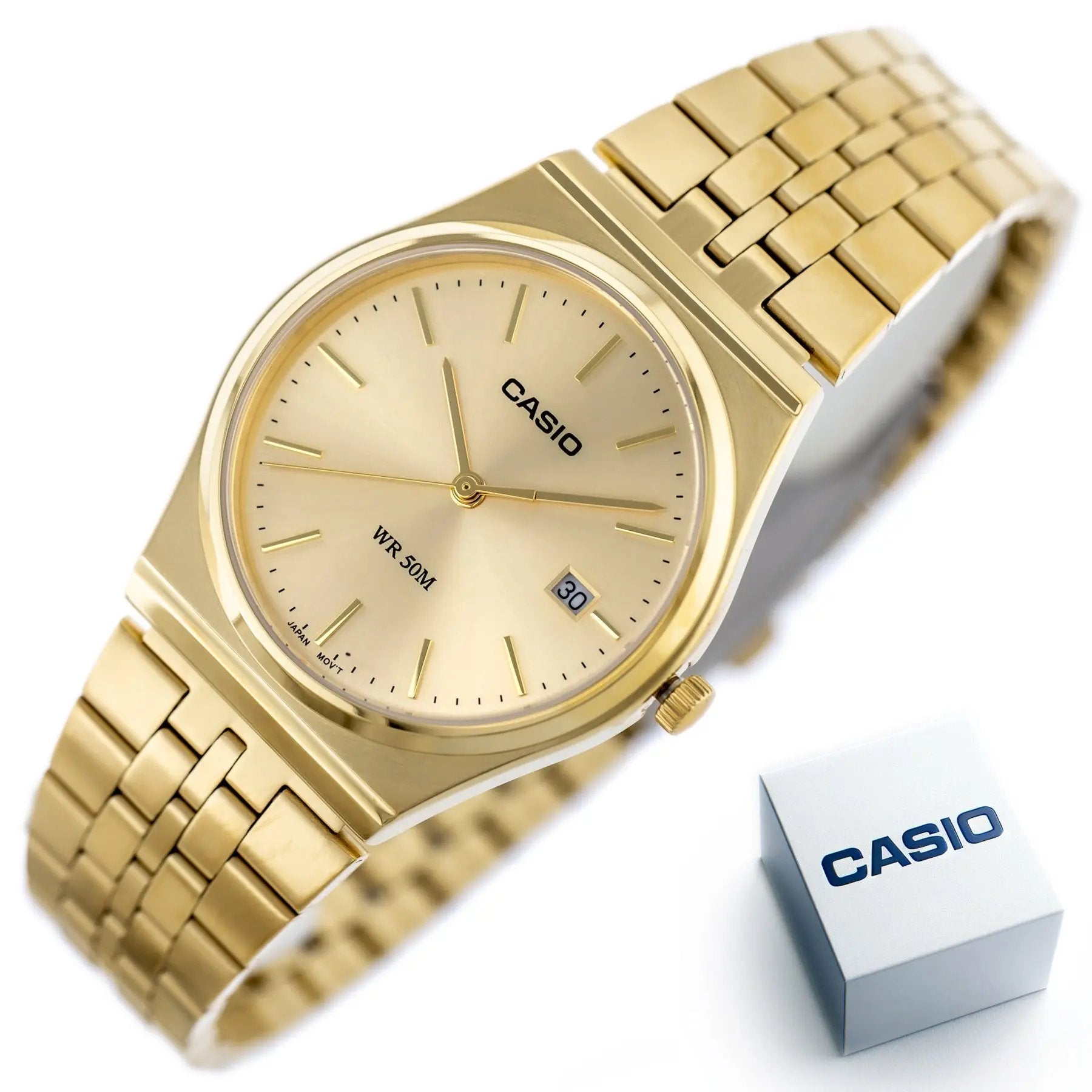 Zegarek Męski Casio MTP-B145G-9A + BOX (zd230g) Zegarek Męski Casio MTP-B145G-9A + BOX (zd230g) - Lorence 4549526360756