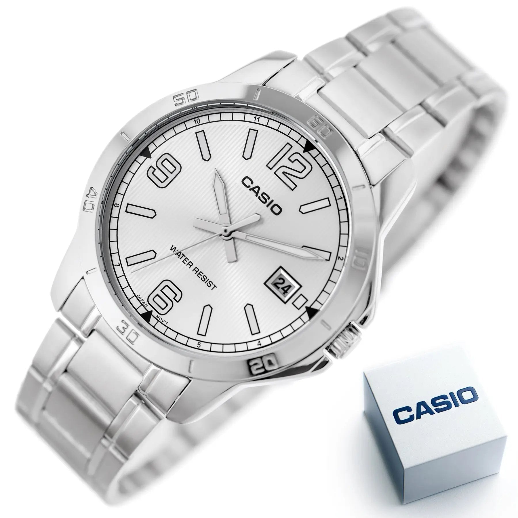 Zegarek Męski Casio MTP-V004D-7B2 + BOX Zegarek Męski Casio MTP-V004D-7B2 + BOX - Lorence 751744895352