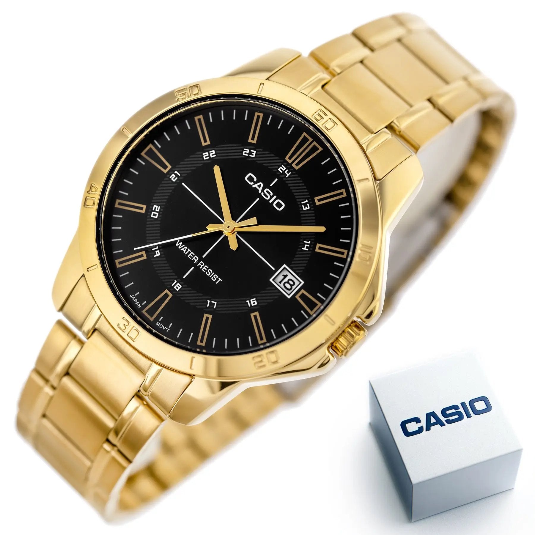 Zegarek Męski Casio MTP-V004G-1CUDF (zd251b) + BOX Zegarek Męski Casio MTP-V004G-1CUDF (zd251b) + BOX - Lorence 4549526361074