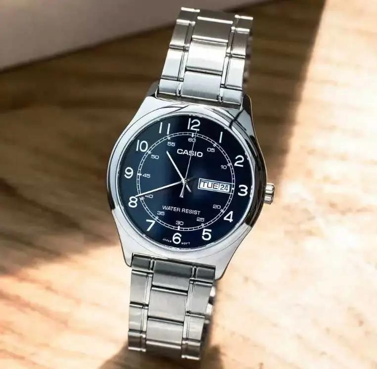 Zegarek Męski Casio MTP-V006D-2B + BOX Zegarek Męski Casio MTP-V006D-2B + BOX - Lorence 4549526252471