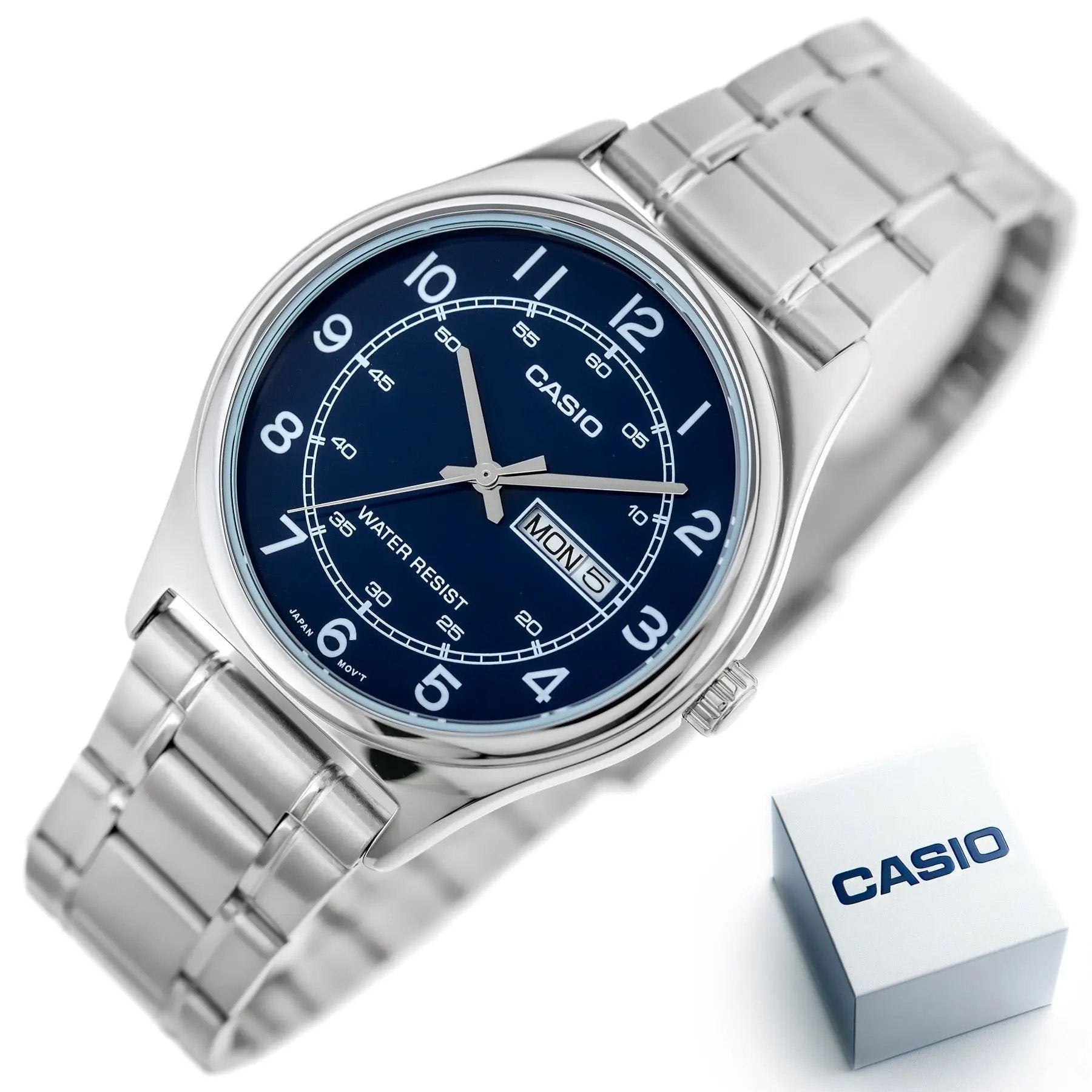 Zegarek Męski Casio MTP-V006D-2B + BOX Zegarek Męski Casio MTP-V006D-2B + BOX - Lorence 4549526252471