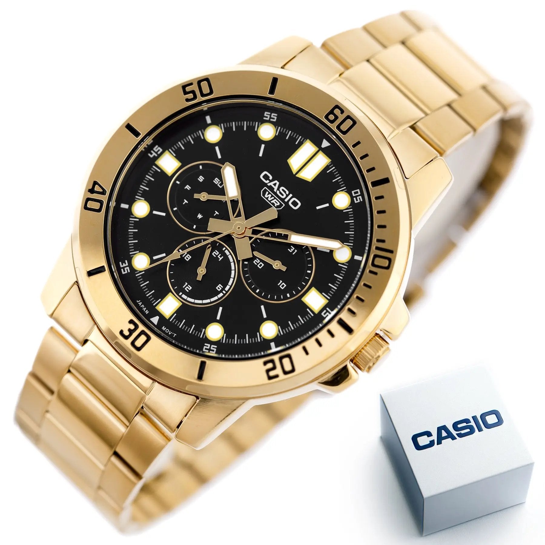 Zegarek Męski Casio MTP-VD300G-1EUDF (zd202d) + BOX Zegarek Męski Casio MTP-VD300G-1EUDF (zd202d) + BOX - Lorence 4549526297458
