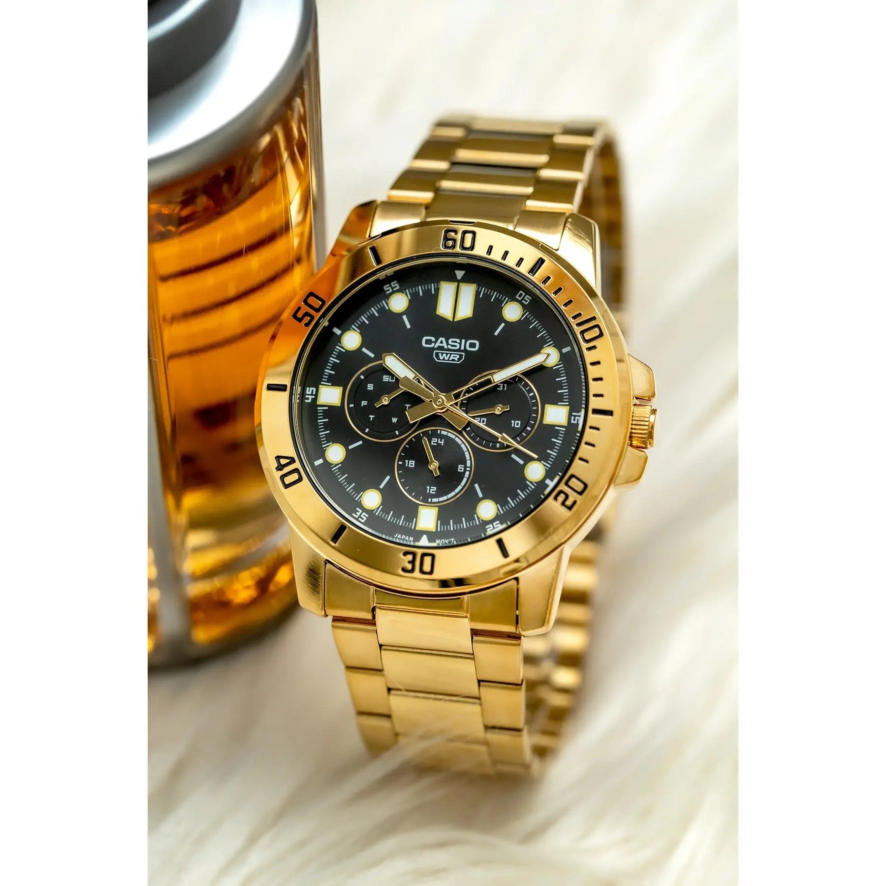 Zegarek Męski Casio MTP-VD300G-1EUDF (zd202d) + BOX Zegarek Męski Casio MTP-VD300G-1EUDF (zd202d) + BOX - Lorence 4549526297458