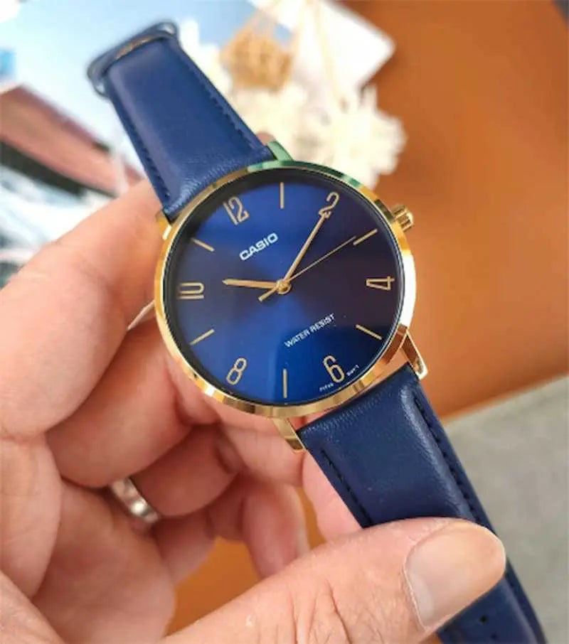 Zegarek Męski Casio MTP-VT01GL-2B2 Zegarek Męski Casio MTP-VT01GL-2B2 - Lorence 4549526285165