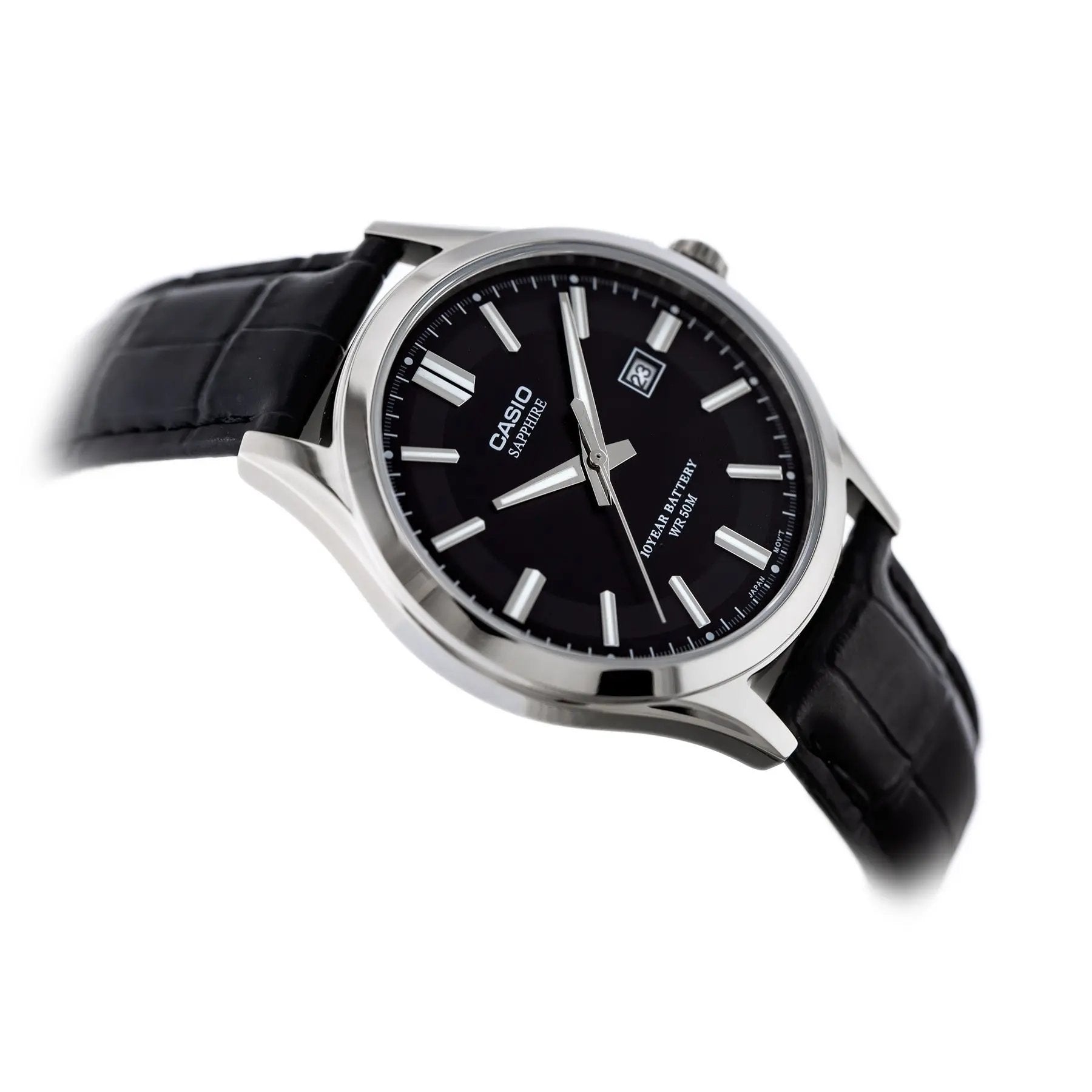 Zegarek Męski Casio MTS-100L-1A+ BOX (zd237a) SZAFIR Zegarek Męski Casio MTS-100L-1A+ BOX (zd237a) SZAFIR - Lorence 4549526259845