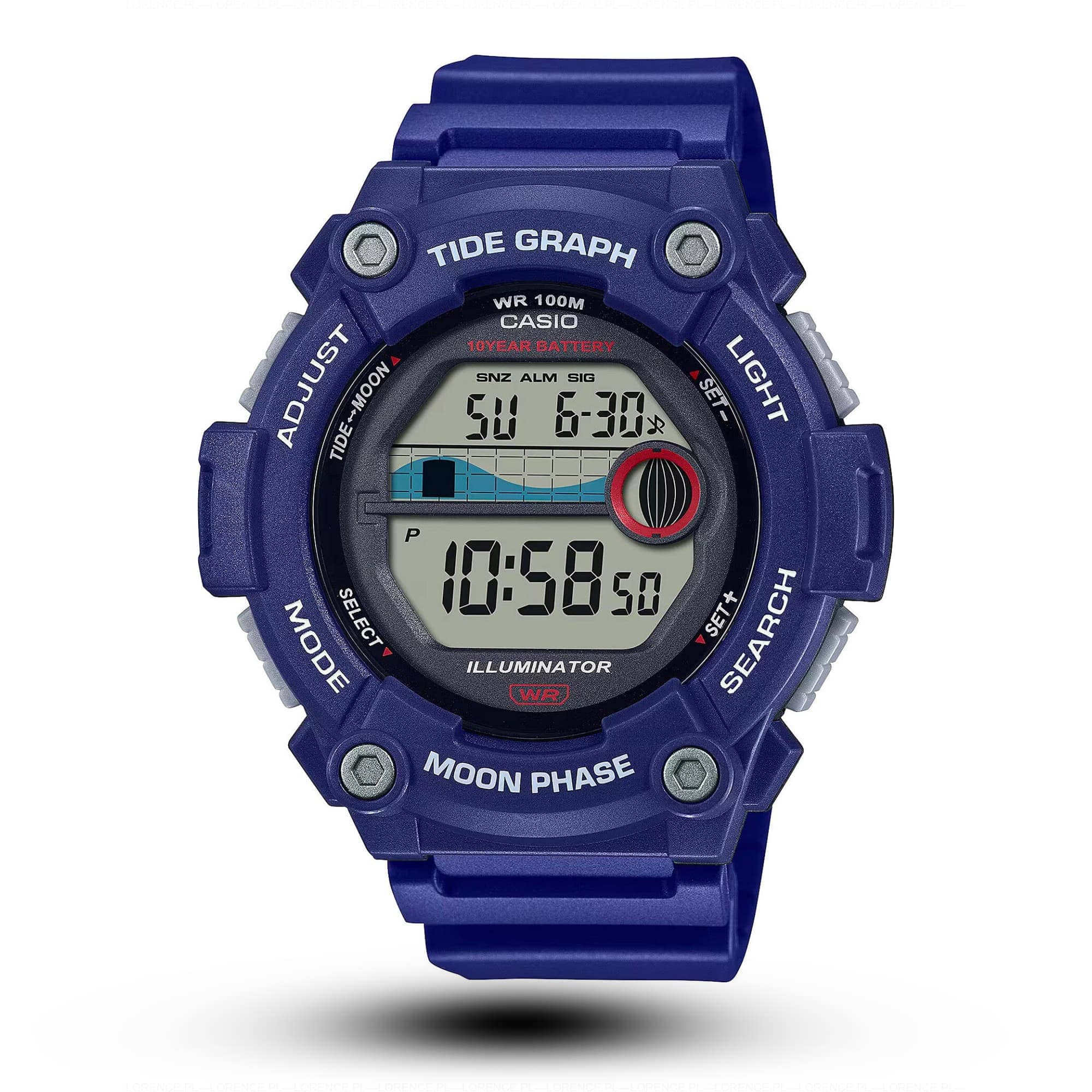 Zegarek Męski Casio Moonphase WS-1300H-2A Zegarek Męski Casio Moonphase WS-1300H-2A - Lorence 4549526313400