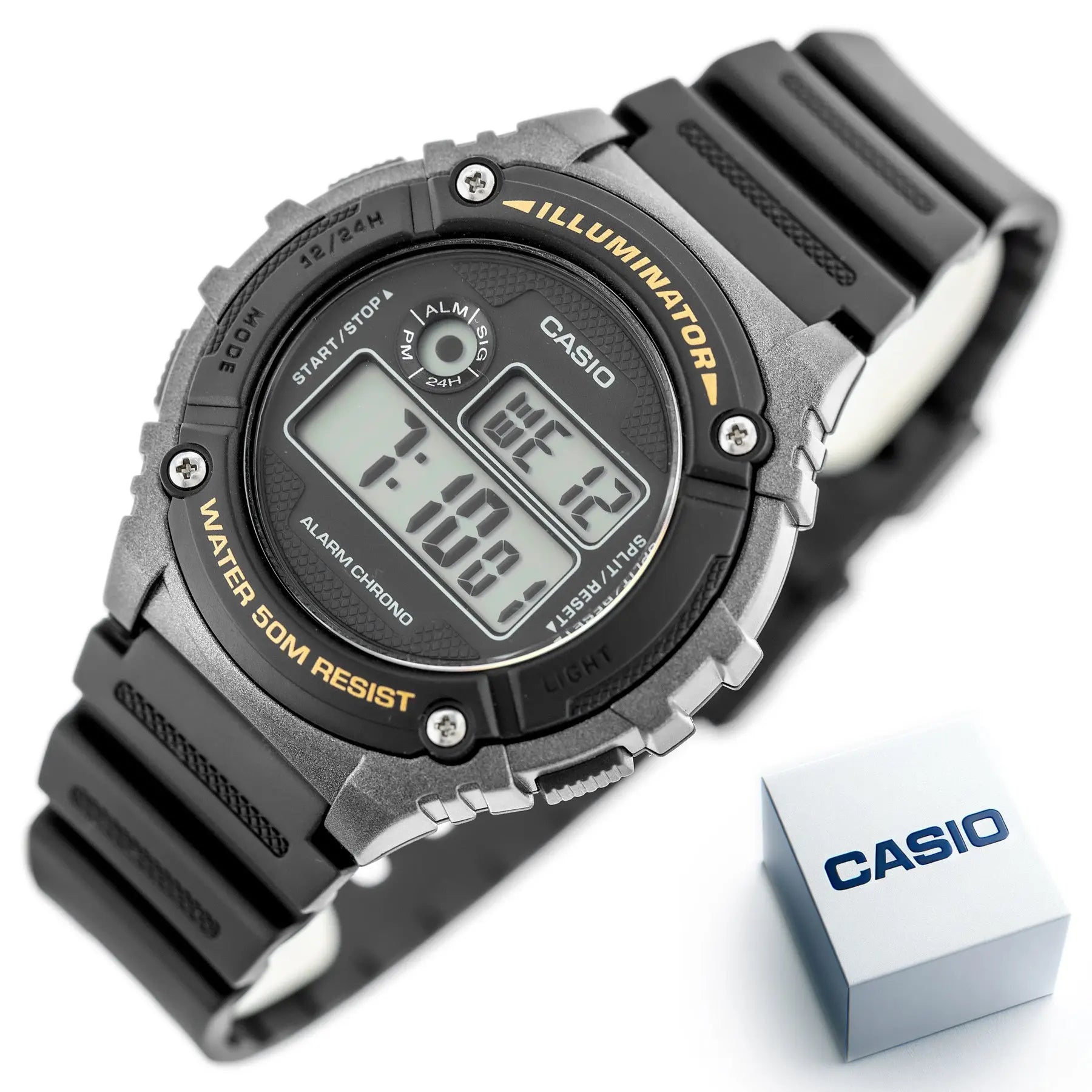 Zegarek Męski Casio W-216H-1BVDF + BOX Zegarek Męski Casio W-216H-1BVDF + BOX - Lorence 4971850999041