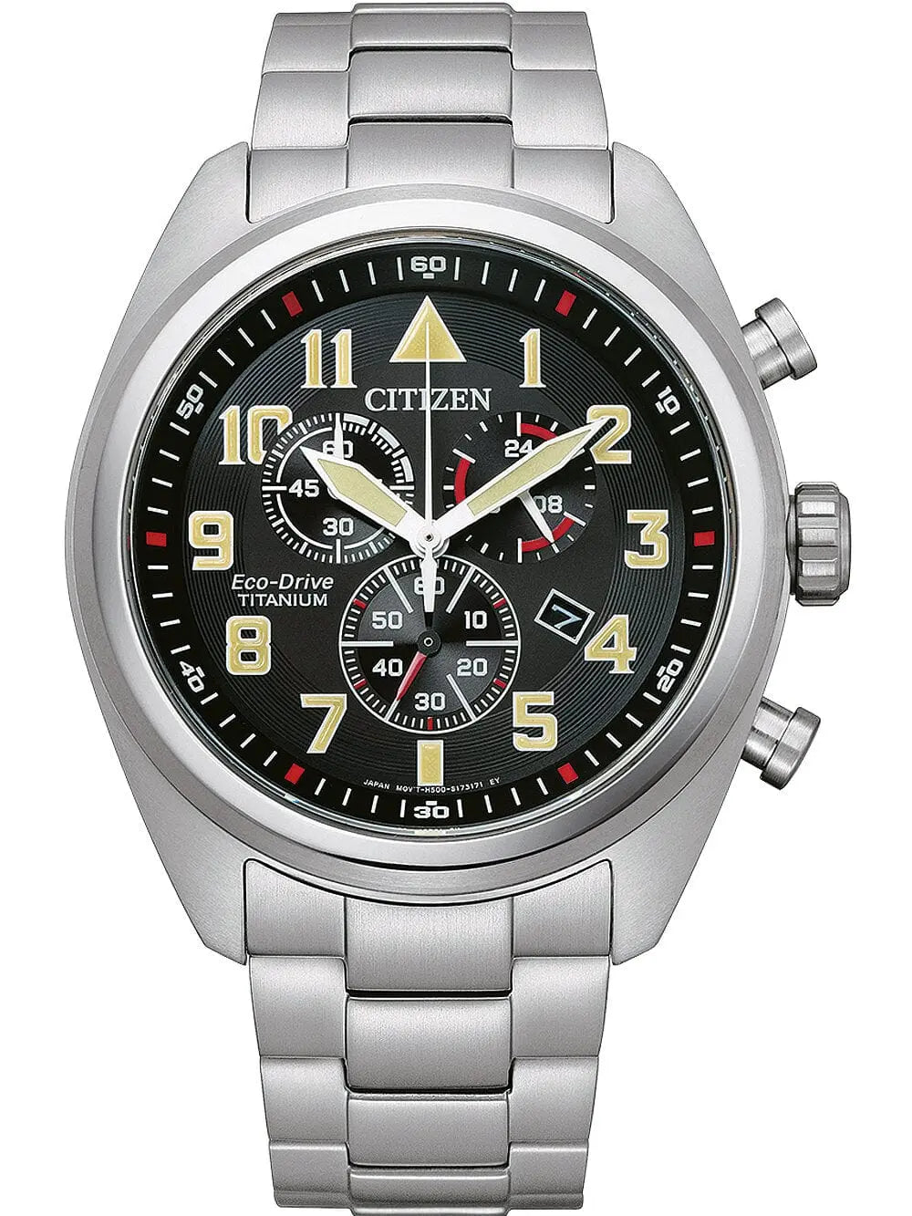 Citizen Zegarek Męski Citizen Super-Titanium Eco-Drive AT2480-81E