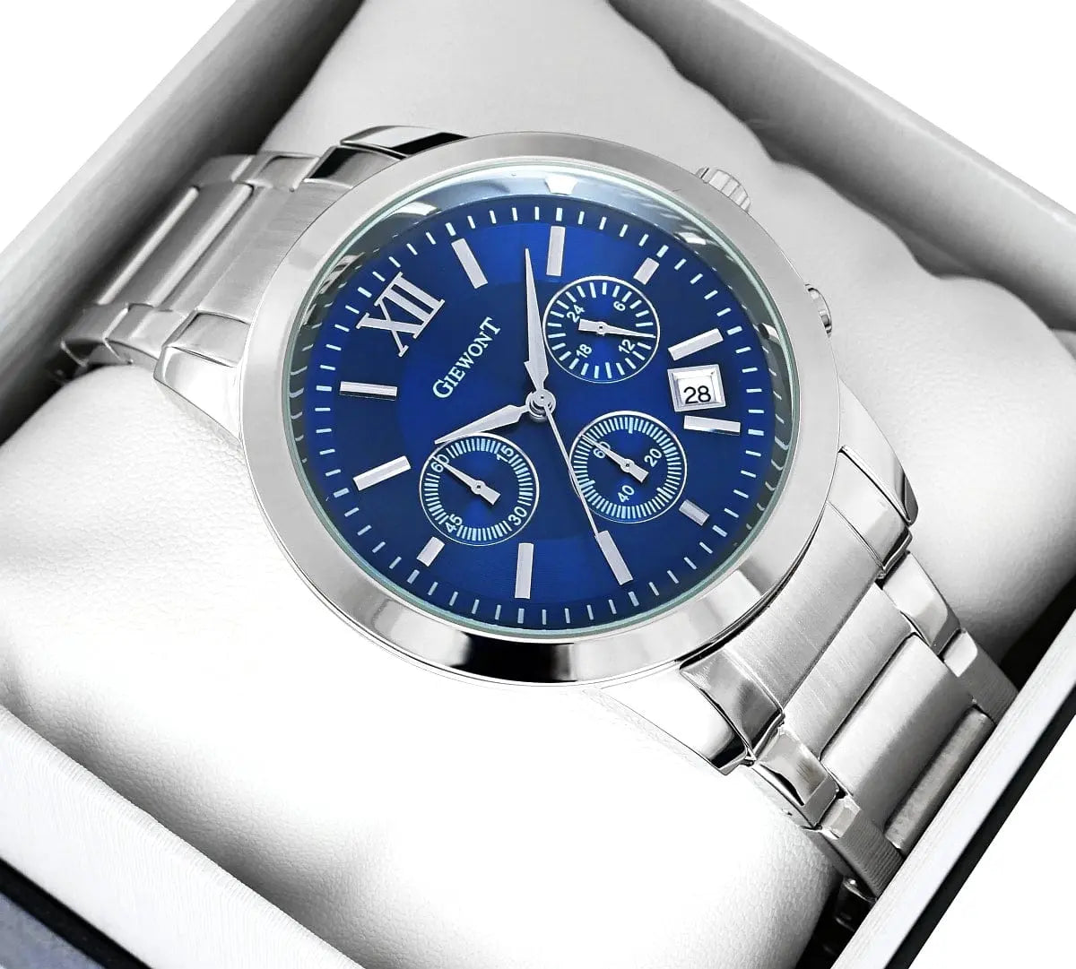 Zegarek Męski Giewont Apex Chrono GW6480-2 Chronograf Silver/blue Zegarek Męski Giewont Apex Chrono GW6480-2 Chronograf Silver/blue -  5904665272633