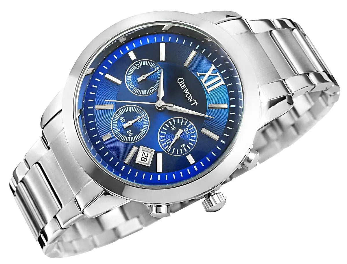 Zegarek Męski Giewont Apex Chrono GW6480-2 Chronograf Silver/blue Zegarek Męski Giewont Apex Chrono GW6480-2 Chronograf Silver/blue -  5904665272633