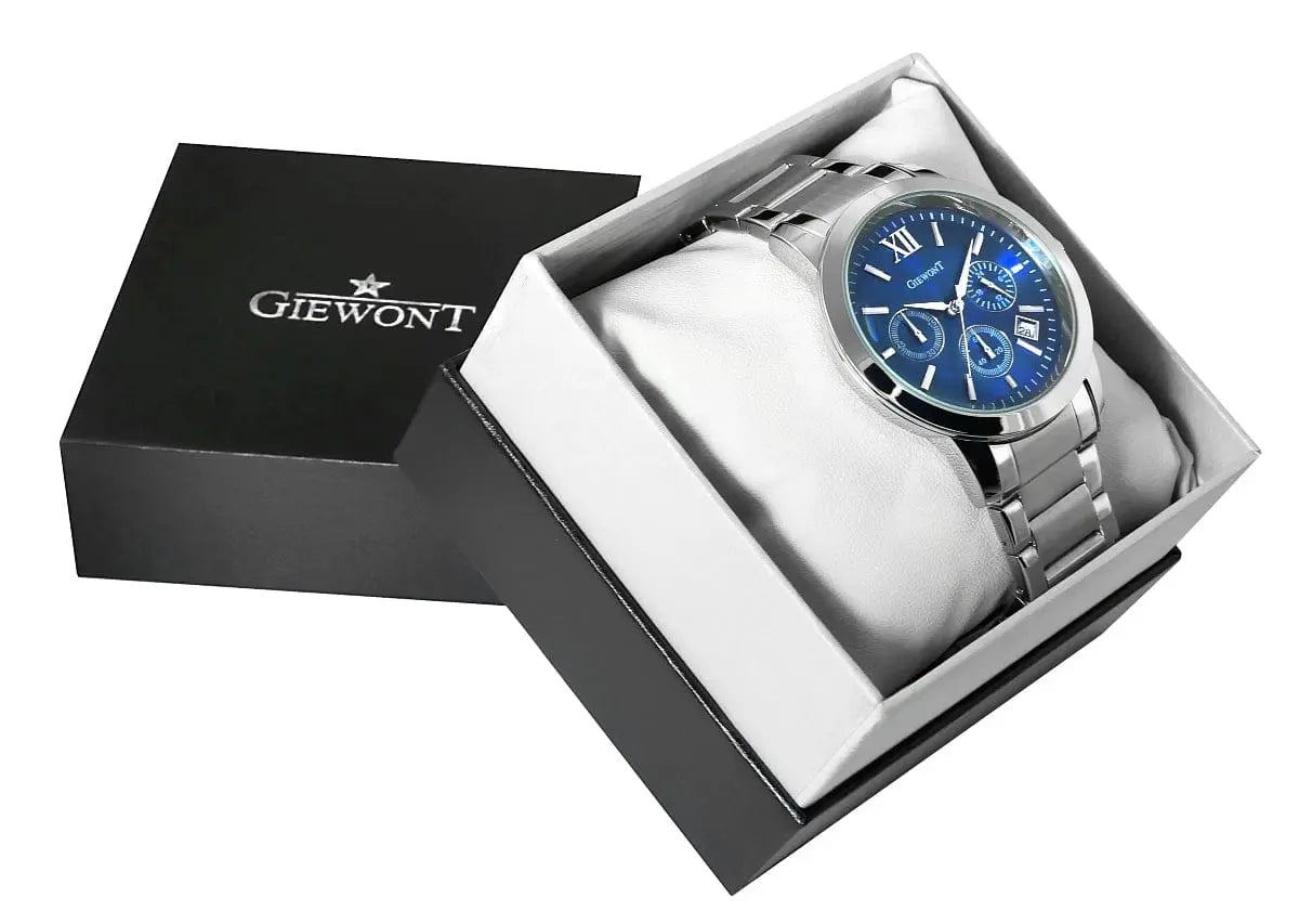 Zegarek Męski Giewont Apex Chrono GW6480-2 Chronograf Silver/blue Zegarek Męski Giewont Apex Chrono GW6480-2 Chronograf Silver/blue -  5904665272633