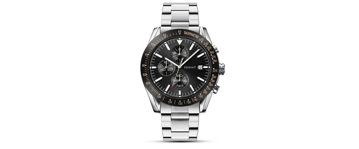 Zegarek Męski Giewont Primechrono GW8620-1 Chronograf Silver/black Zegarek Męski Giewont Primechrono GW8620-1 Chronograf Silver/black -  5904665272640