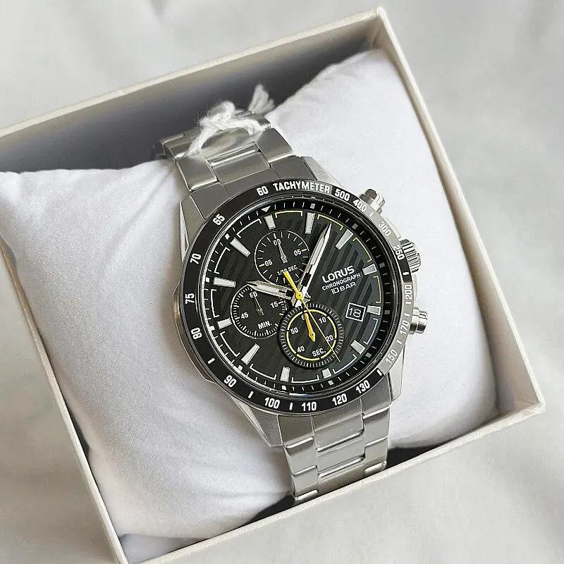 Zegarek Męski Lorus Chronograph 45 mm RM397HX9 + BOX Zegarek Męski Lorus Chronograph 45 mm RM397HX9 + BOX - Lorence 48941383566865