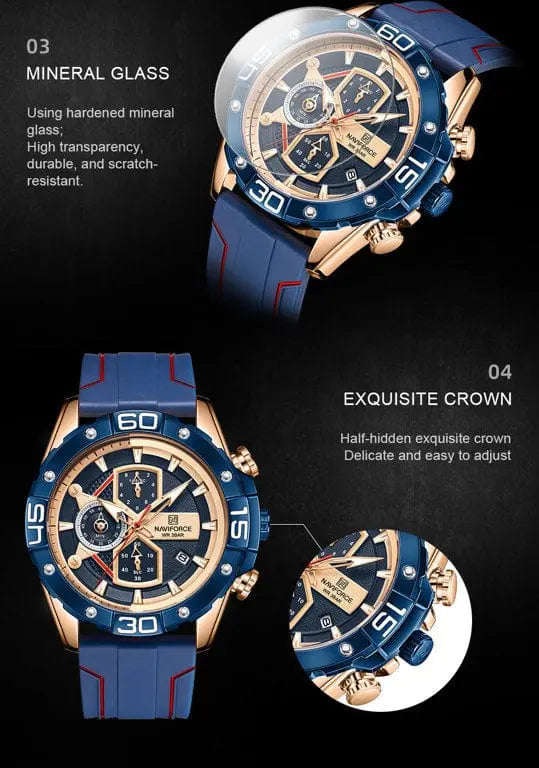Zegarek Męski Naviforce NF8018T - Chronograf Zegarek Męski Naviforce NF8018T - Chronograf - Lorence 5903981734696