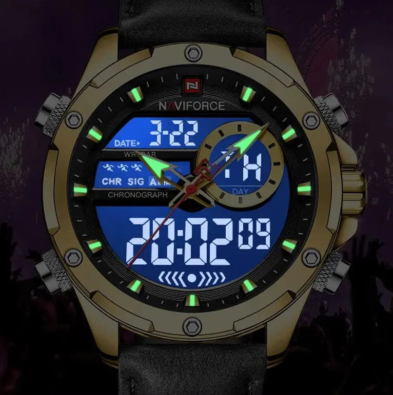 Zegarek Męski Naviforce NF9208 G/b/b Chronograf Zegarek Męski Naviforce NF9208 G/b/b Chronograf - Lorence 5905937208121