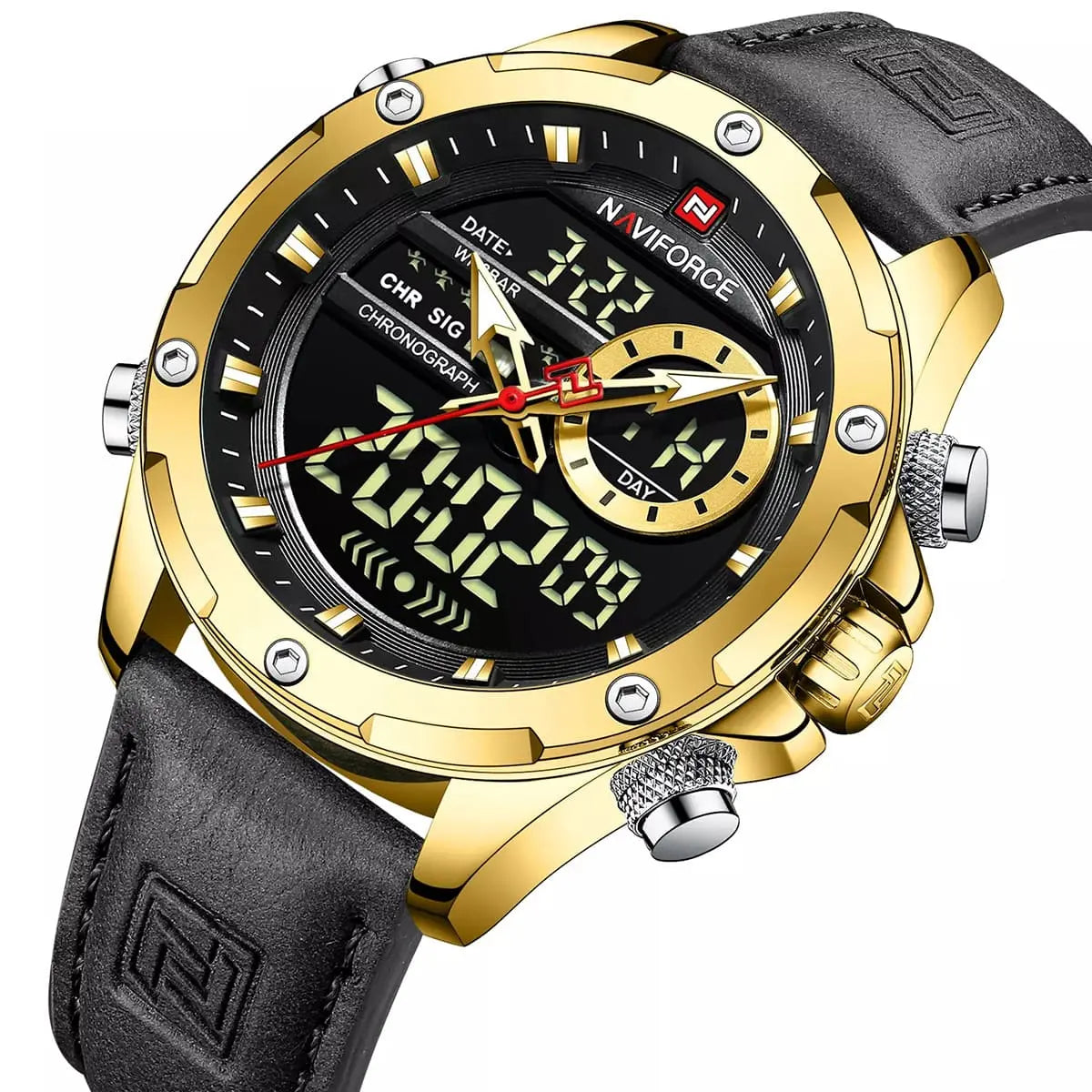 Zegarek Męski Naviforce NF9208 G/b/b Chronograf Zegarek Męski Naviforce NF9208 G/b/b Chronograf - Lorence 5905937208121