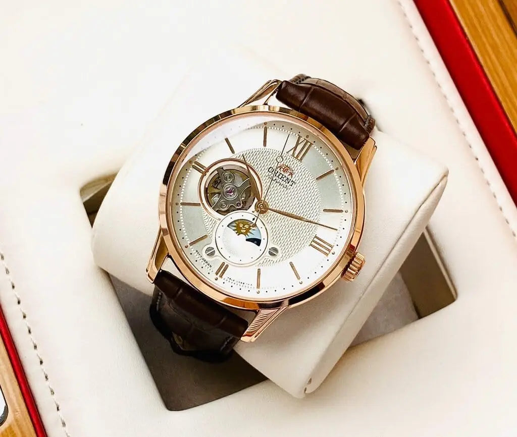 Zegarek Męski Orient Classic Sun & Moon RA-AS0009S10B Zegarek Męski Orient Classic Sun & Moon RA-AS0009S10B - Lorence 4942715028060