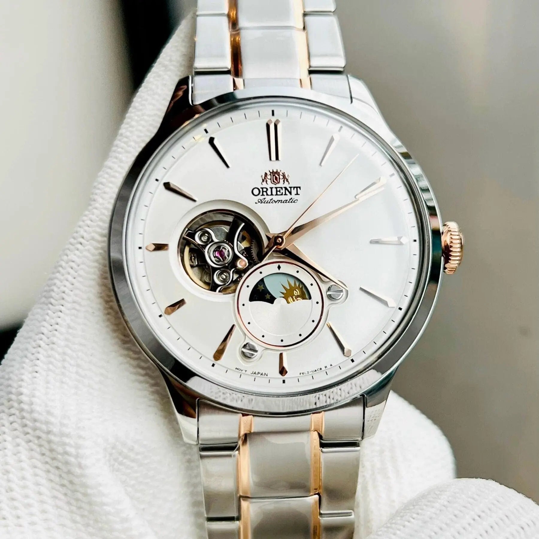 Zegarek Męski Orient Classic Sun & Moon  RA-AS0101S10B Zegarek Męski Orient Classic Sun & Moon  RA-AS0101S10B - Lorence 4942715027230