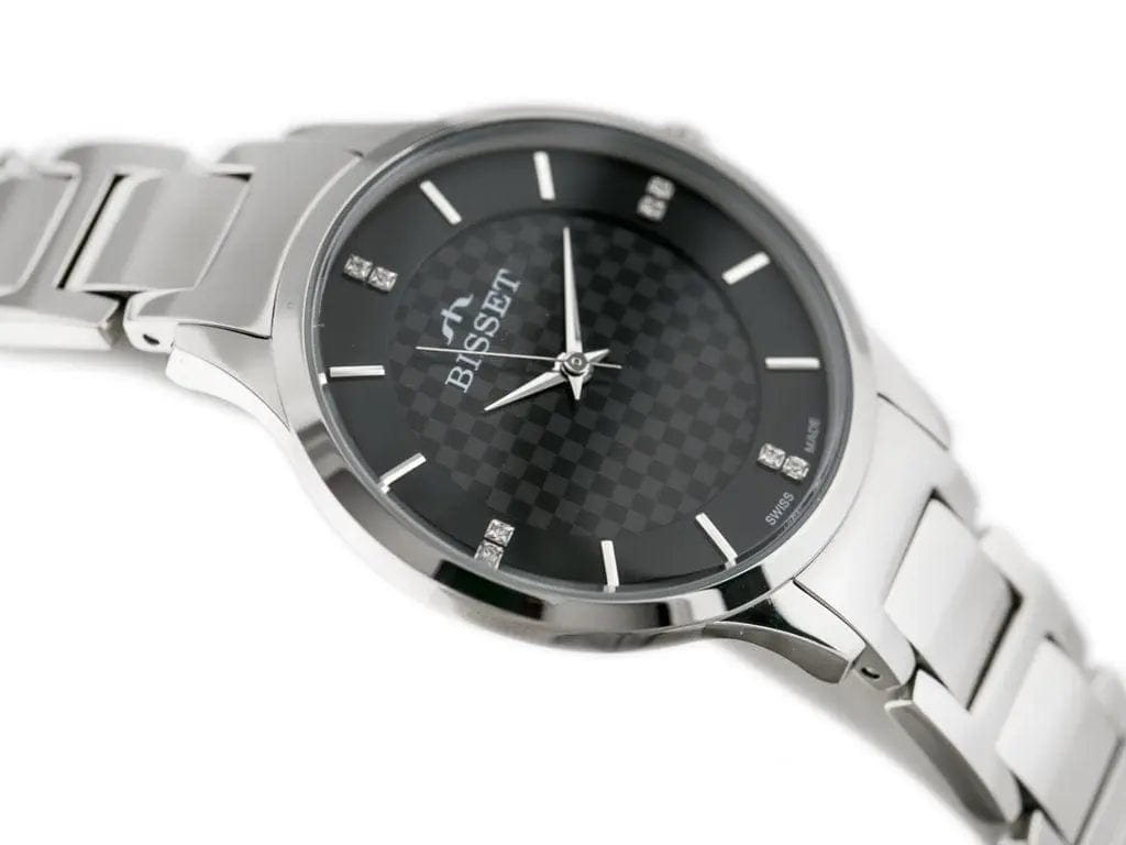 Zegarek Damski Bisset BSBE45 - Silver/black Zegarek Damski Bisset BSBE45 - Silver/black - Lorence 5906412716315