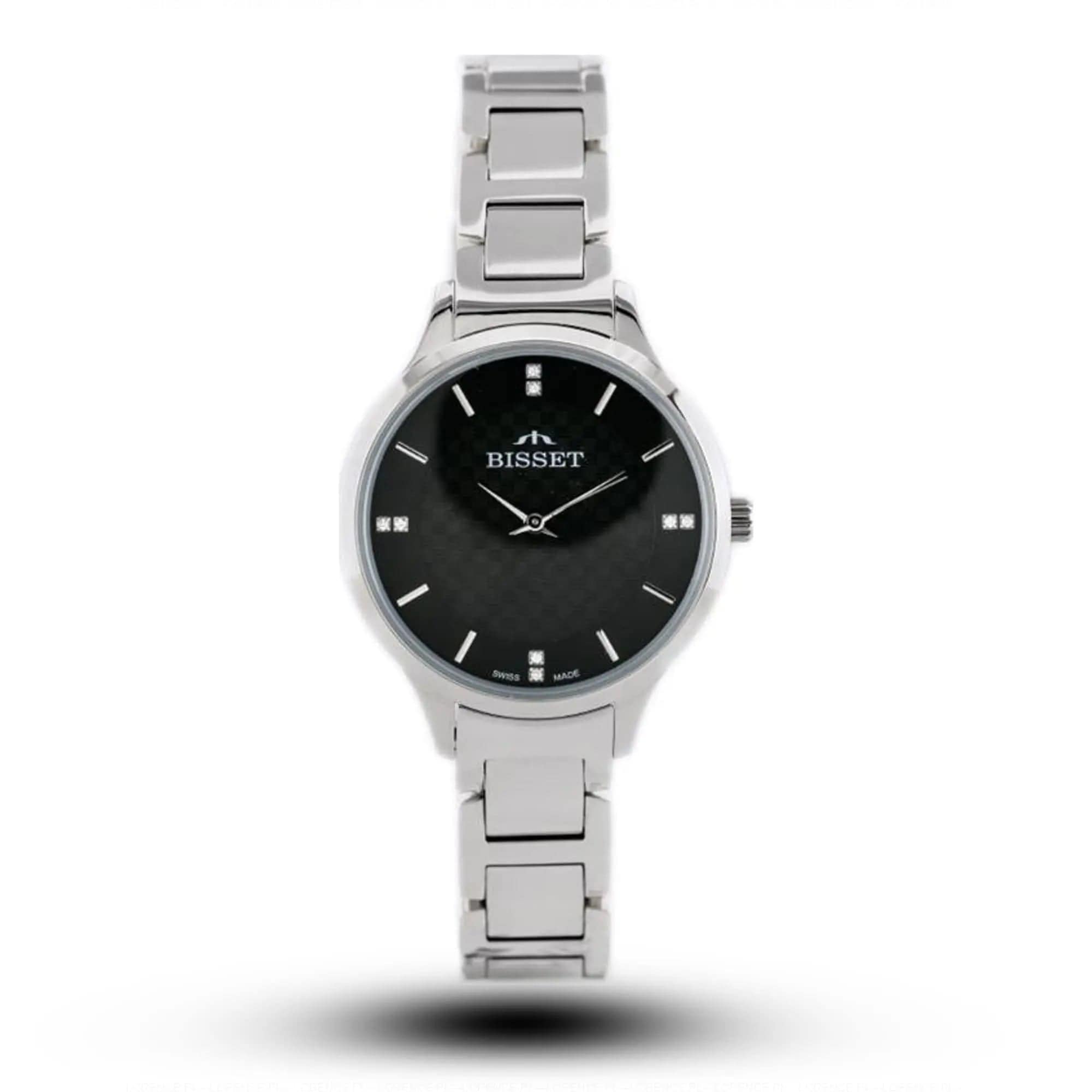 Zegarek Damski Bisset BSBE45 - Silver/black Zegarek Damski Bisset BSBE45 - Silver/black - Lorence 5906412716315