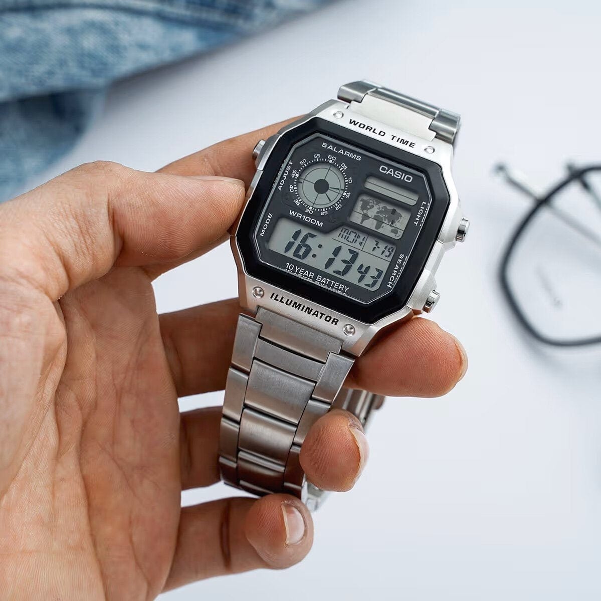 Casio Zegarek CASIO AE-1200WHD-1AVDF