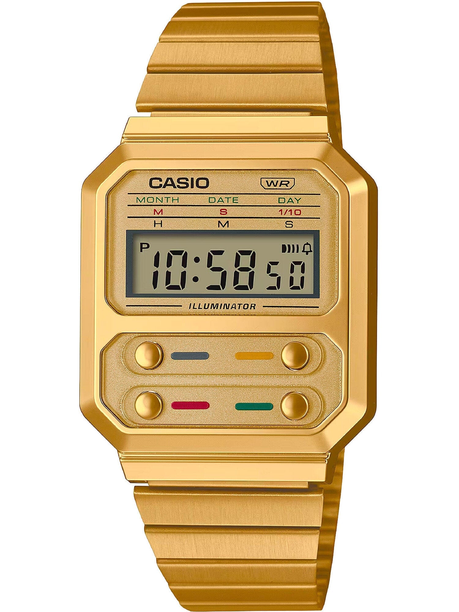 Casio Zegarek Casio Retro Vintage A100WEG-9AEF