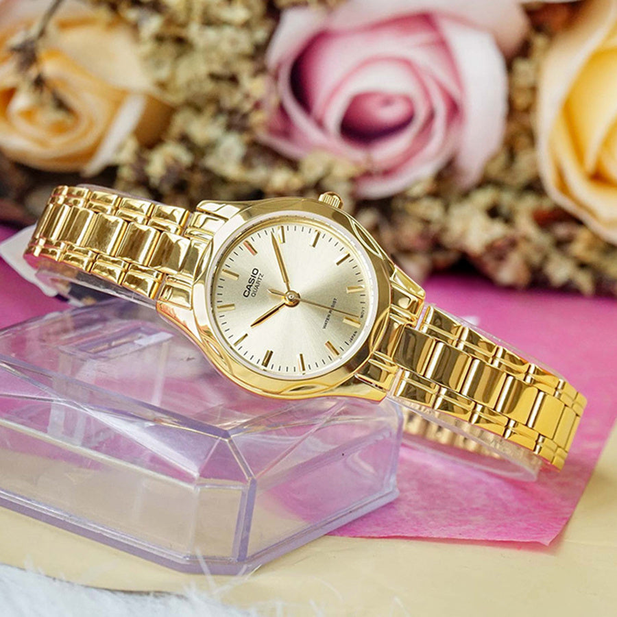 ZEGAREK DAMSKI CASIO LTP-1275G-9A (zd580c) + BOX ZEGAREK DAMSKI CASIO LTP-1275G-9A (zd580c) + BOX - Lorence 4971850850663