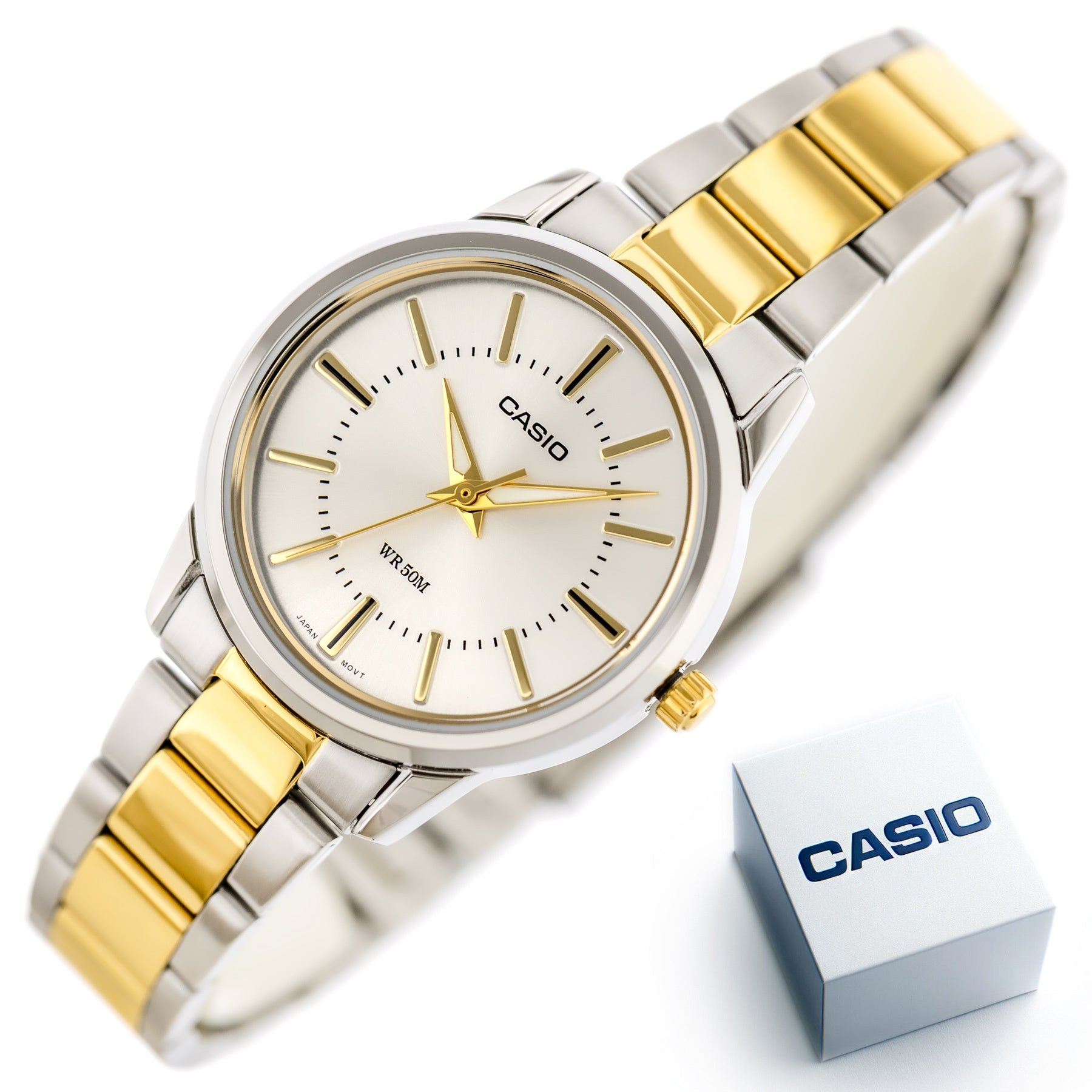 ZEGAREK DAMSKI CASIO LTP-1303SG-7A (zd591e) + BOX ZEGAREK DAMSKI CASIO LTP-1303SG-7A (zd591e) + BOX - Lorence 4971850446309