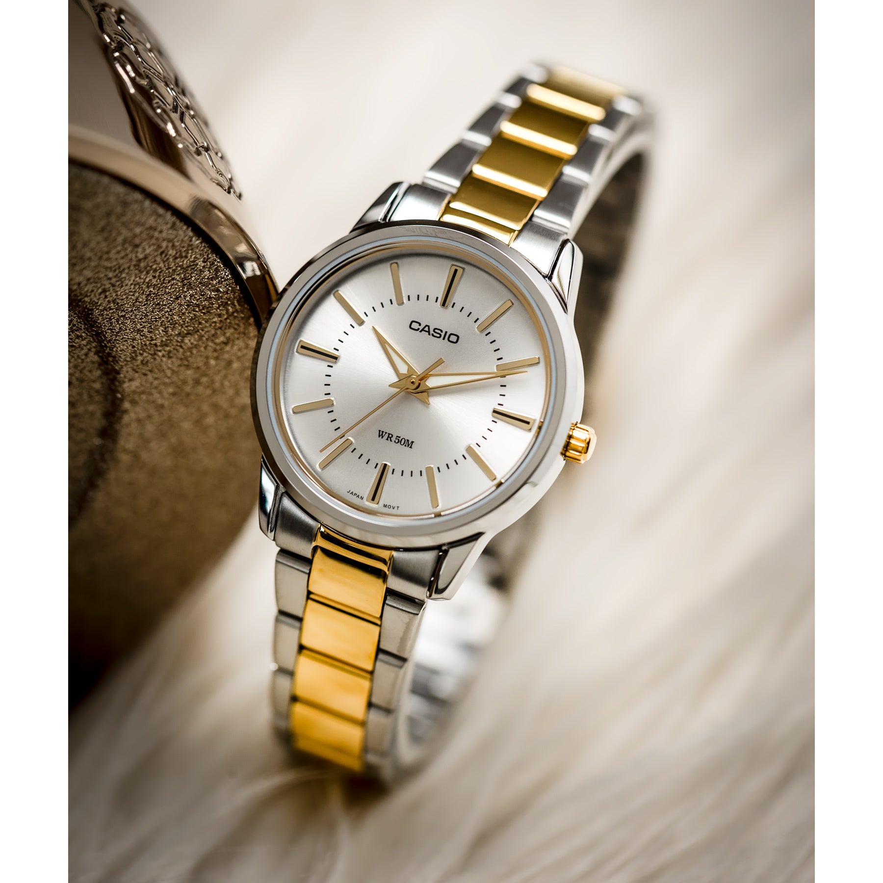 ZEGAREK DAMSKI CASIO LTP-1303SG-7A (zd591e) + BOX ZEGAREK DAMSKI CASIO LTP-1303SG-7A (zd591e) + BOX - Lorence 4971850446309