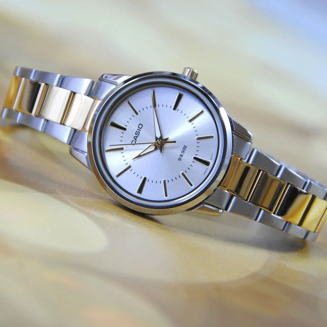 ZEGAREK DAMSKI CASIO LTP-1303SG-7A (zd591e) + BOX ZEGAREK DAMSKI CASIO LTP-1303SG-7A (zd591e) + BOX - Lorence 4971850446309