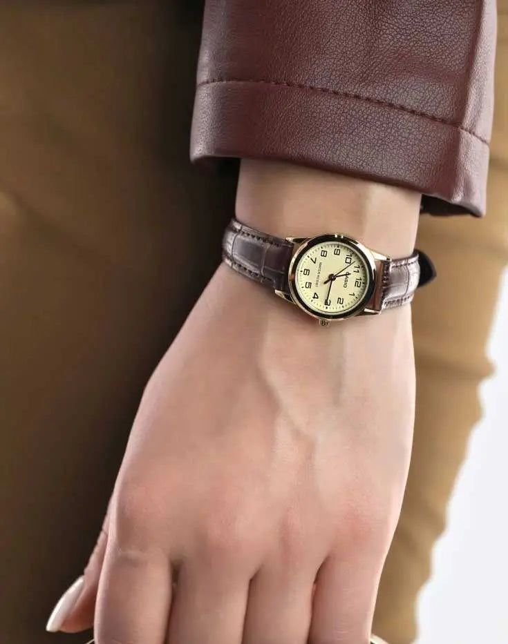 ZEGAREK DAMSKI CASIO LTP-V001GL-9B (zd588b) + BOX ZEGAREK DAMSKI CASIO LTP-V001GL-9B (zd588b) + BOX - Lorence 4971850083030