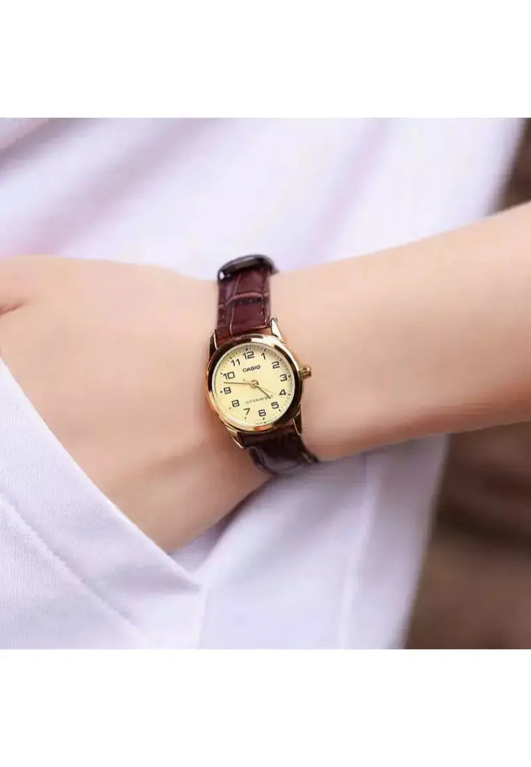 ZEGAREK DAMSKI CASIO LTP-V001GL-9B (zd588b) + BOX ZEGAREK DAMSKI CASIO LTP-V001GL-9B (zd588b) + BOX - Lorence 4971850083030