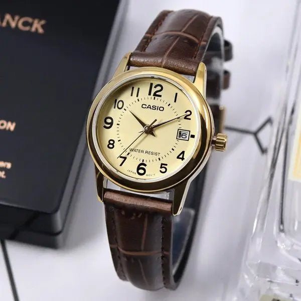 ZEGAREK DAMSKI CASIO LTP-V002GL 9BUDF (zd584e) + BOX ZEGAREK DAMSKI CASIO LTP-V002GL 9BUDF (zd584e) + BOX - Lorence 4971850083122
