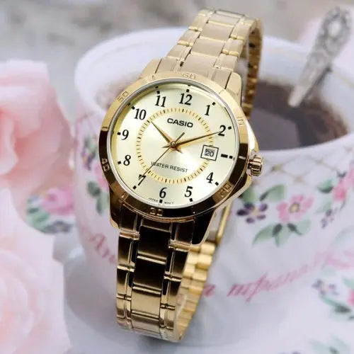 ZEGAREK DAMSKI CASIO LTP-V004G-9B (zd568c) + BOX ZEGAREK DAMSKI CASIO LTP-V004G-9B (zd568c) + BOX - Lorence 4971850057338