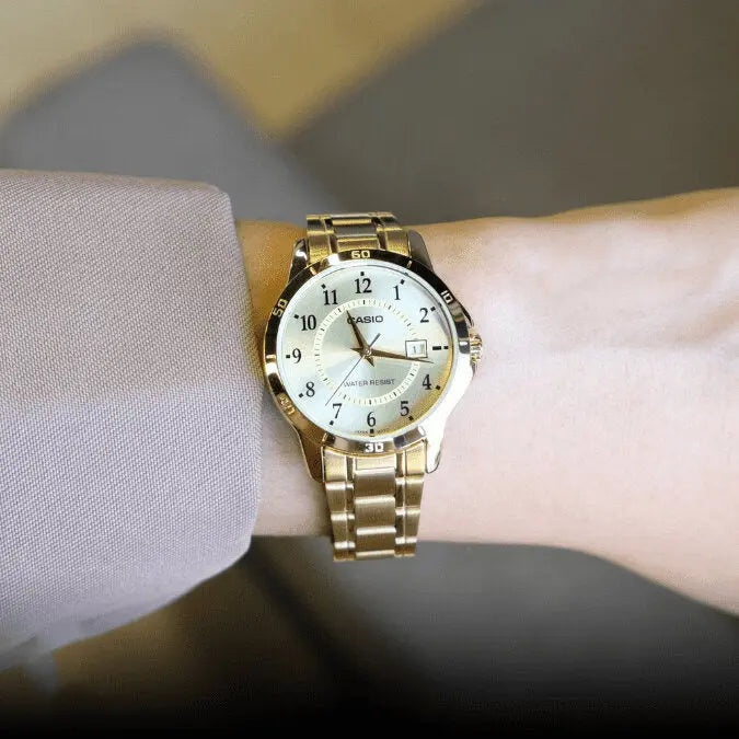 ZEGAREK DAMSKI CASIO LTP-V004G-9B (zd568c) + BOX ZEGAREK DAMSKI CASIO LTP-V004G-9B (zd568c) + BOX - Lorence 4971850057338