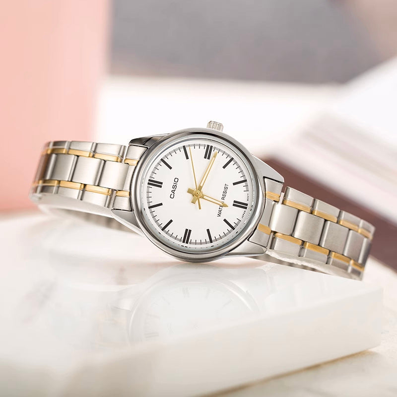 ZEGAREK DAMSKI CASIO LTP-V005SG-7A (zd586i) + BOX ZEGAREK DAMSKI CASIO LTP-V005SG-7A (zd586i) + BOX - Lorence 4971850057475