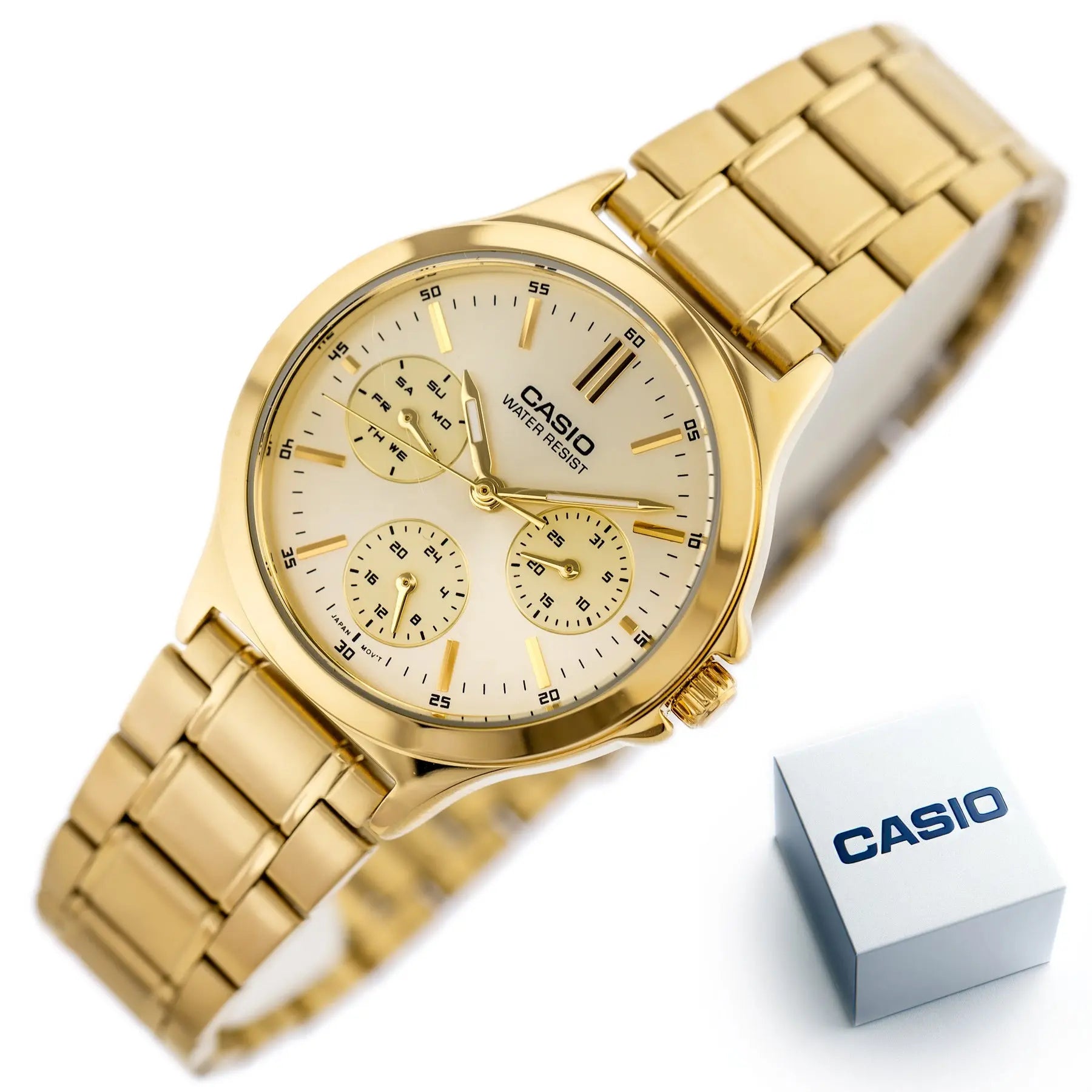 ZEGAREK DAMSKI CASIO LTP-V300G-9A (zd566c) + BOX ZEGAREK DAMSKI CASIO LTP-V300G-9A (zd566c) + BOX - Lorence 4549526132773
