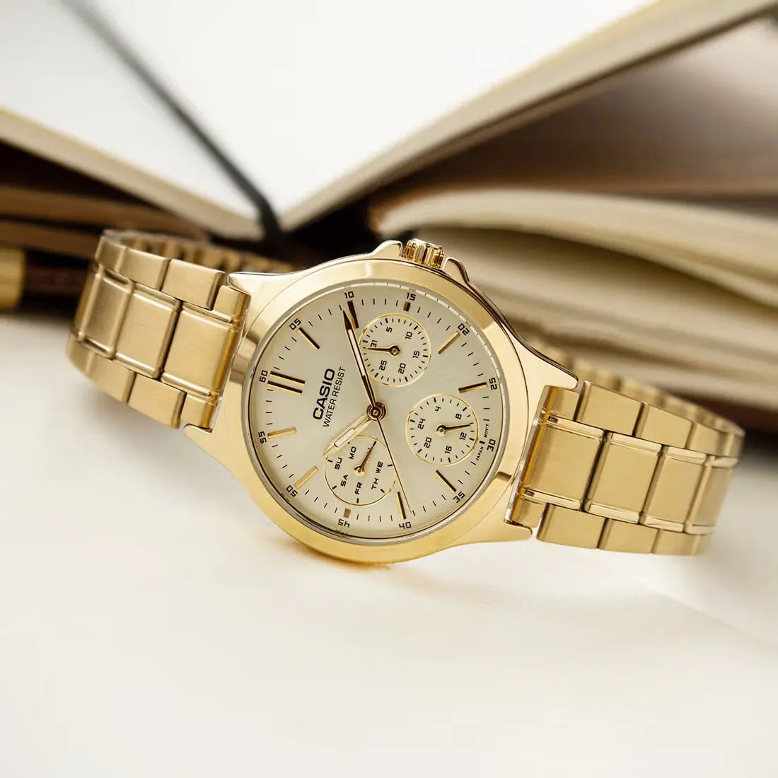 ZEGAREK DAMSKI CASIO LTP-V300G-9A (zd566c) + BOX ZEGAREK DAMSKI CASIO LTP-V300G-9A (zd566c) + BOX - Lorence 4549526132773