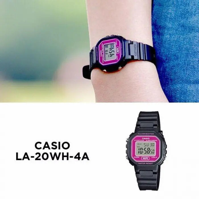 ZEGAREK DZIECIĘCY CASIO LA-20WH-4ADF  + BOX ZEGAREK DZIECIĘCY CASIO LA-20WH-4ADF  + BOX - Lorence 4971850944980