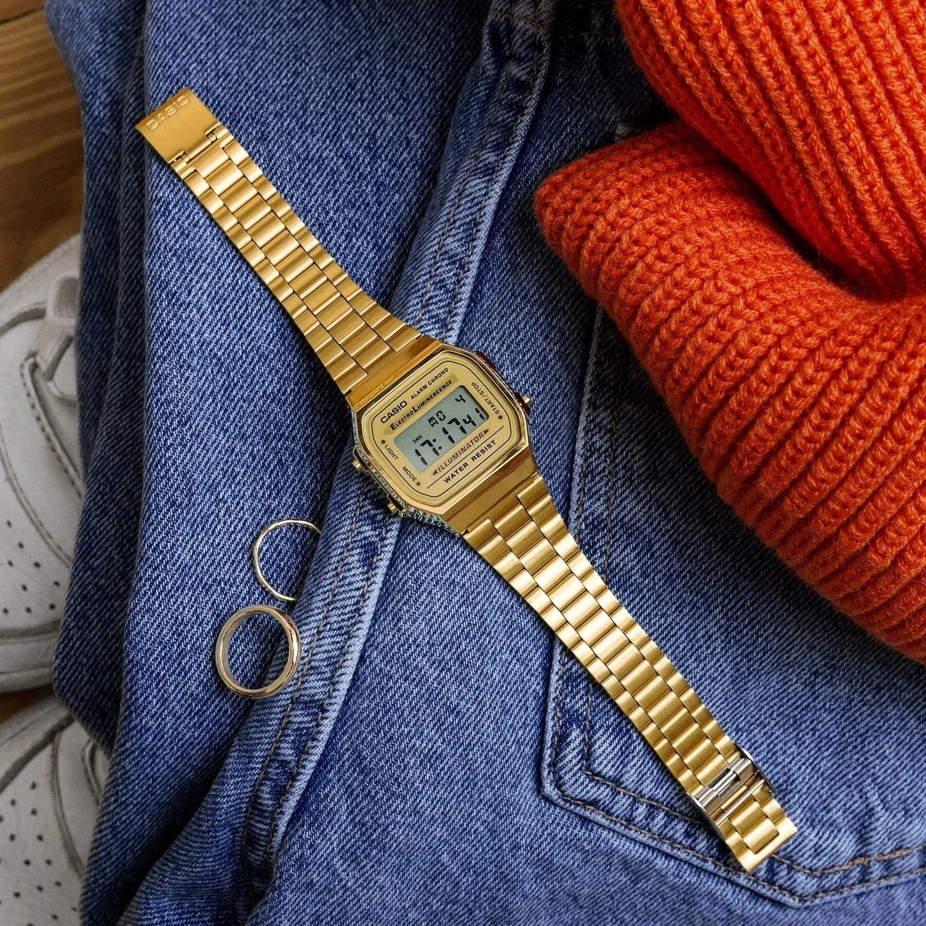 Zegarek Męski Casio A168WG-9W Zegarek Męski Casio A168WG-9W - Lorence 4971850742333