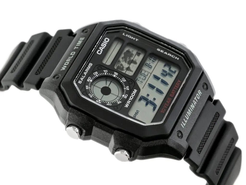 Zegarek Męski Casio AE-1200WH-1AVCF Zegarek Męski Casio AE-1200WH-1AVCF - Lorence 4971850968733