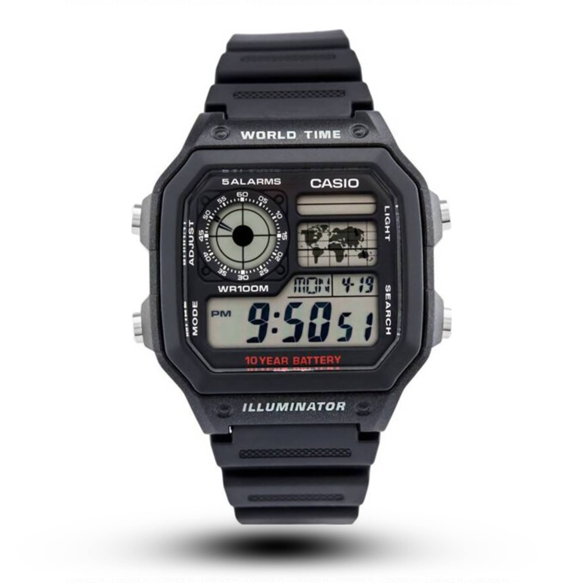 Casio ZEGAREK MĘSKI CASIO AE-1200WH-1AVCF